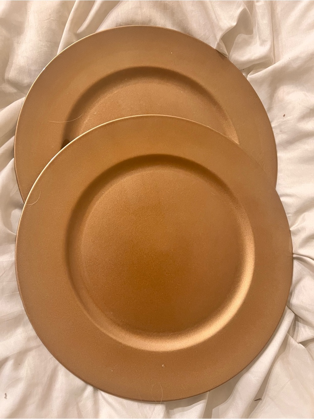 Target Metallic Copper Charger Plates - Warm Copper Finish